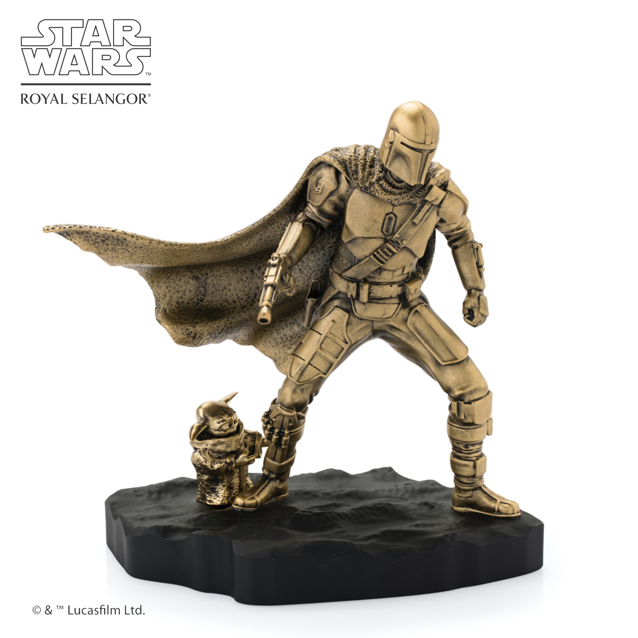 フィギュリン マンダロリアン ゴールドエディション (世界限定300体)