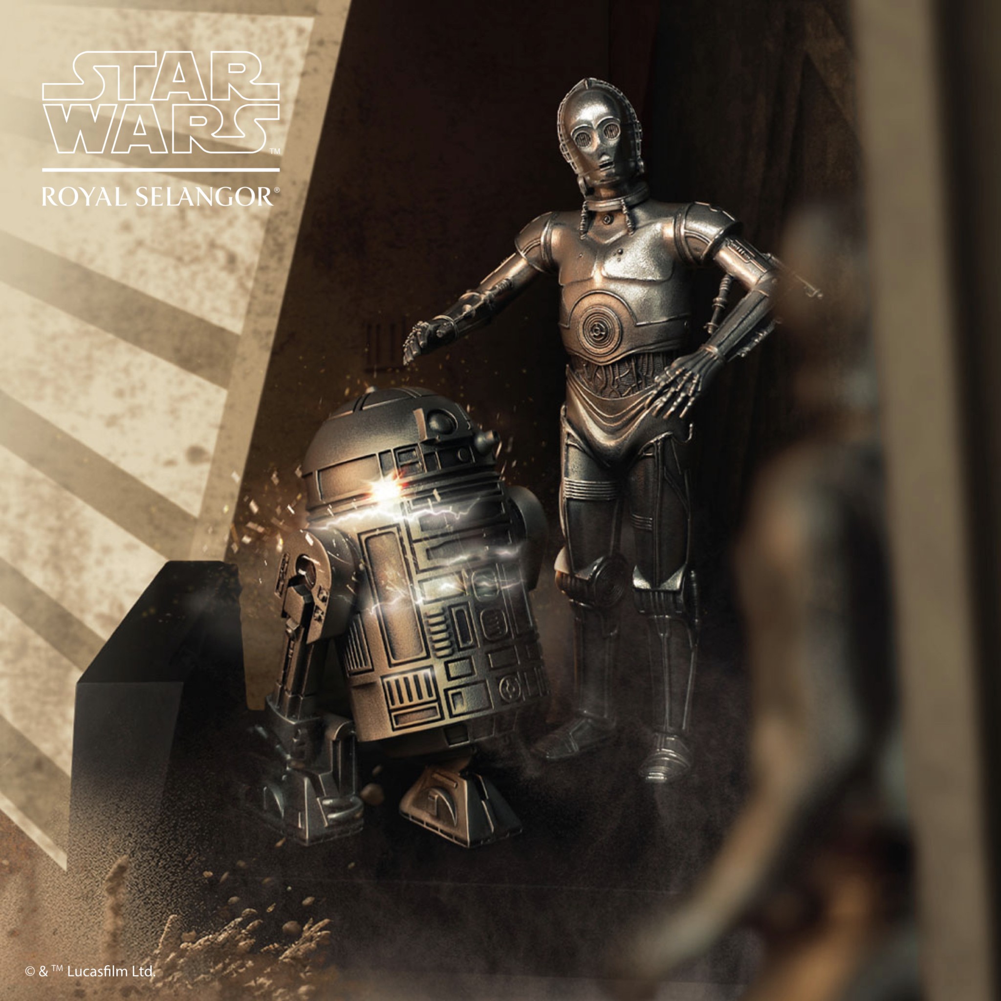 フィギュリン "C-3PO & R2-D2"